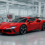 Ferrari electric car 2026 charging at Maranello e-building