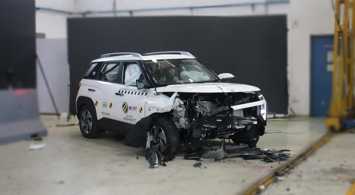 Hyundai Venue Bharat NCAP Frontal Impact Test