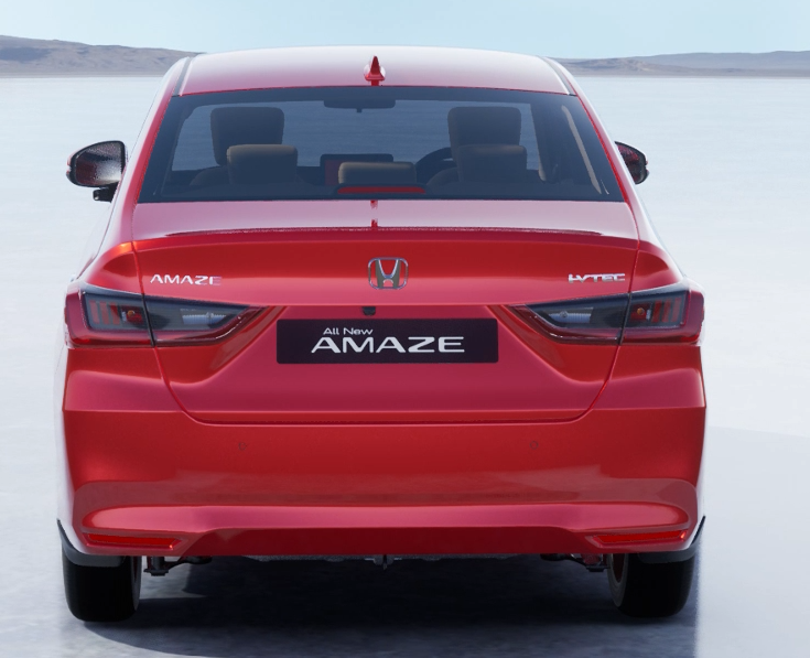 Honda Amaze VX 2026 Rear Design